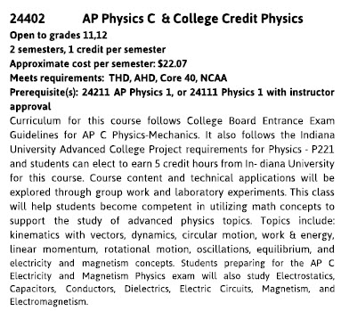 AP Physics C description 